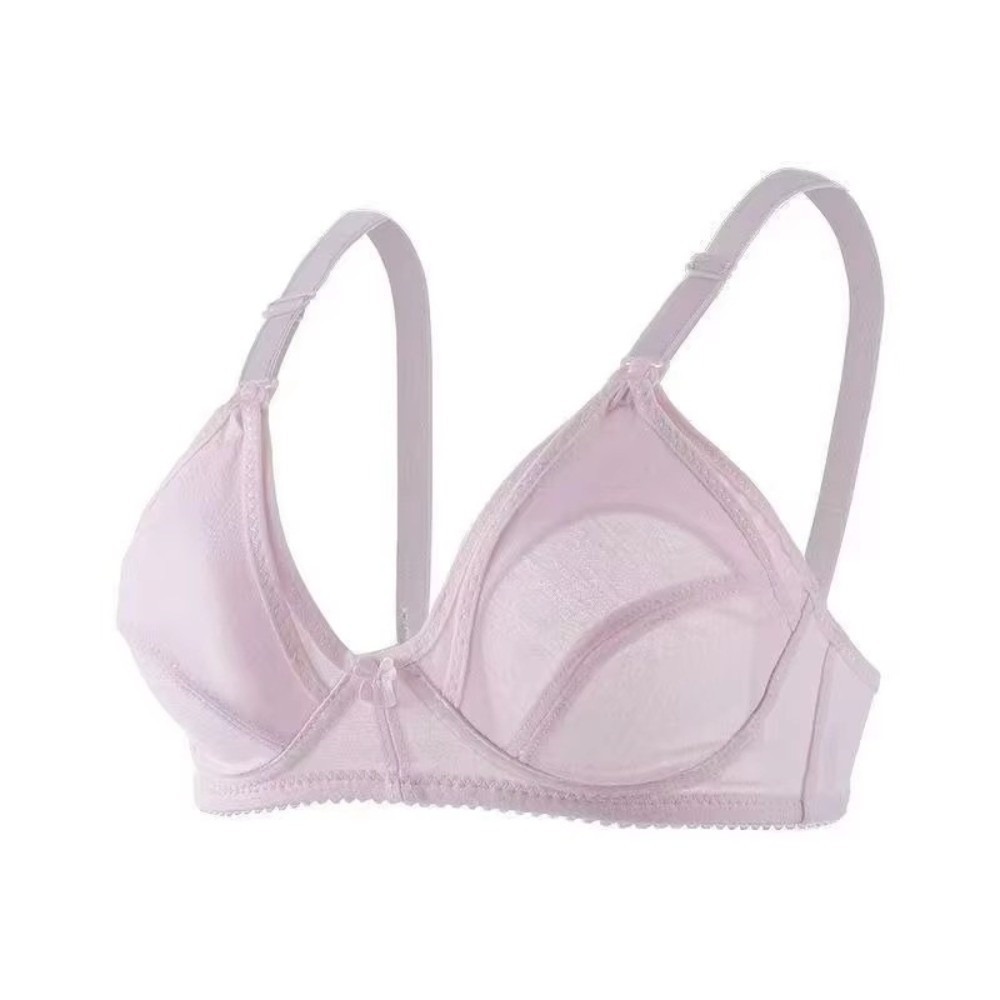 Nursing Bra Sleep - Baumwoll-Schwangerschafts-Still-BH ohne Bügel mit offenem Brustdesign,