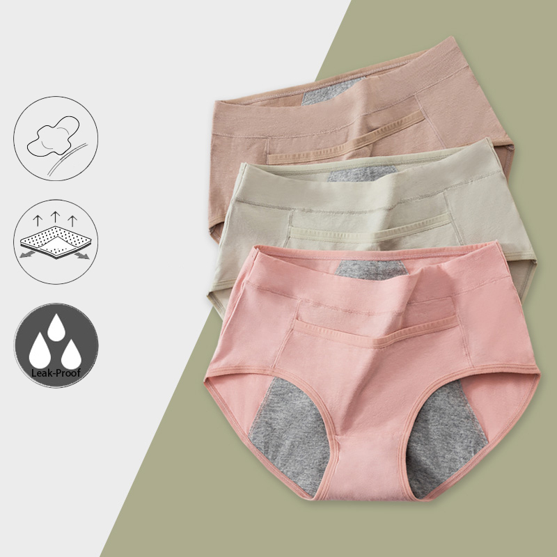 Seamless Underwear Women - Baumwolle Menstruations Höschen Auslaufsicher Atmungsaktive Sexys