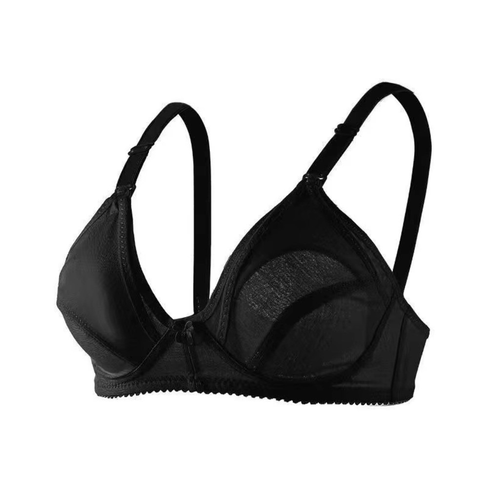 Nursing Bra Sleep - Baumwoll-Schwangerschafts-Still-BH ohne Bügel, Übergröße, mit offener