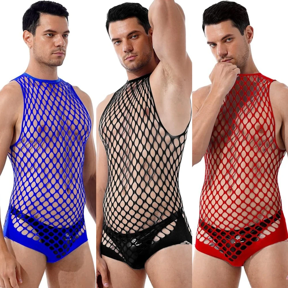 Bodystocking Fishnet - Gay Bodystocking Mann Fetisch Body Anzüge