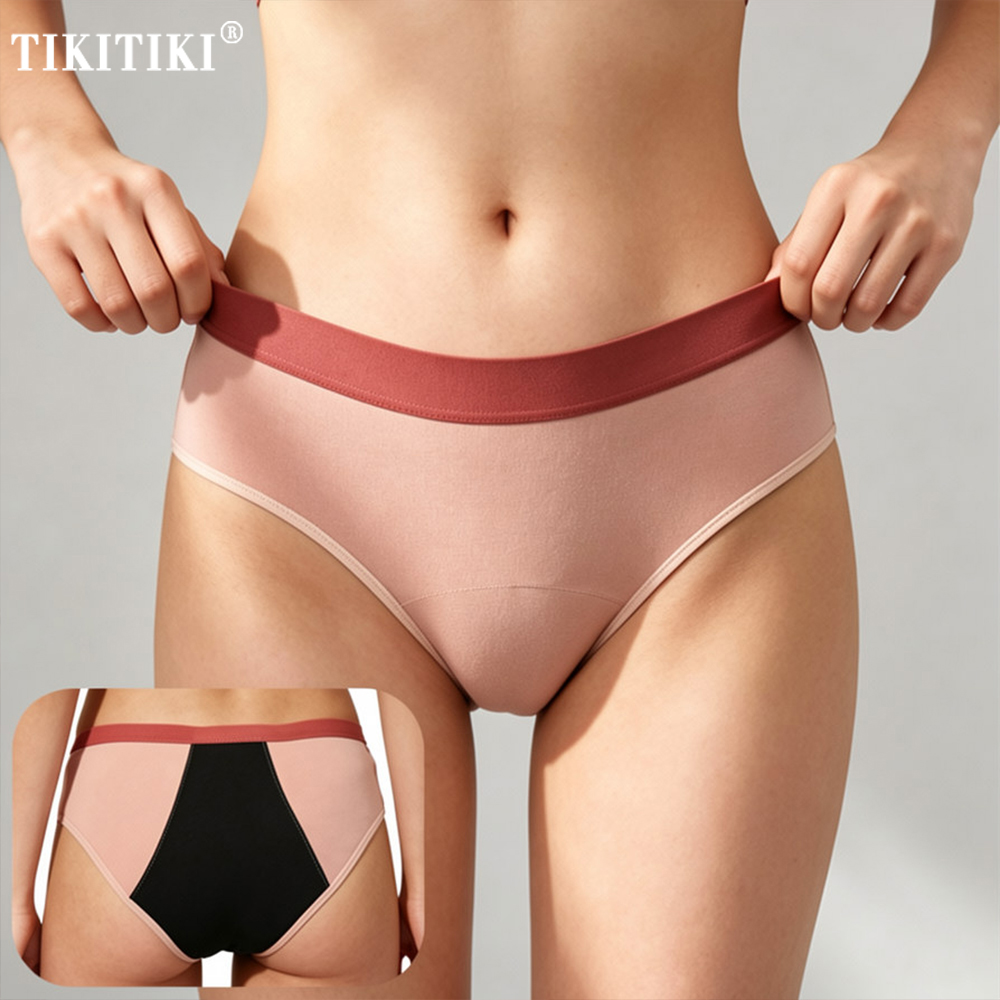 Period Panty Absorbent - Damen-Periodenunterwäsche Menstruations-Auslaufschutz Starke Saugfähigkeit Auslaufsichere Schutzunterwäsche