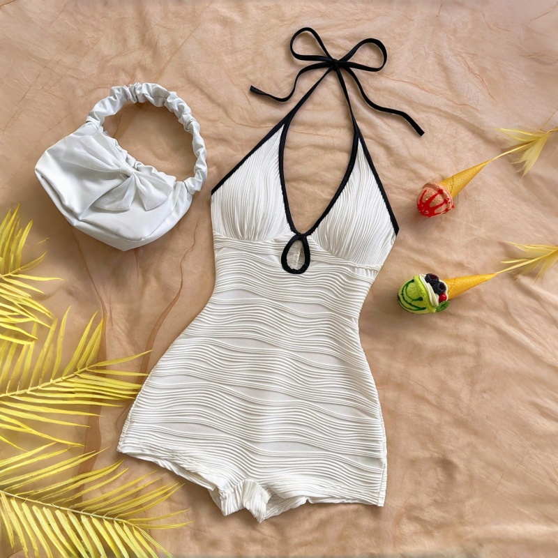 Shapewear Bodysuit Firm - Transparenter Neckholder-Bodysuit | Y2K Shapewear für