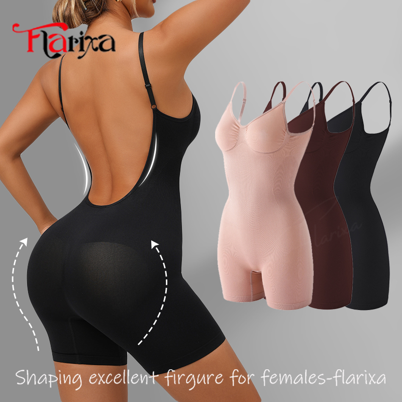 Seamless Underwear Women - Flarixa Neue Low Back Shapewear Oberschenkel