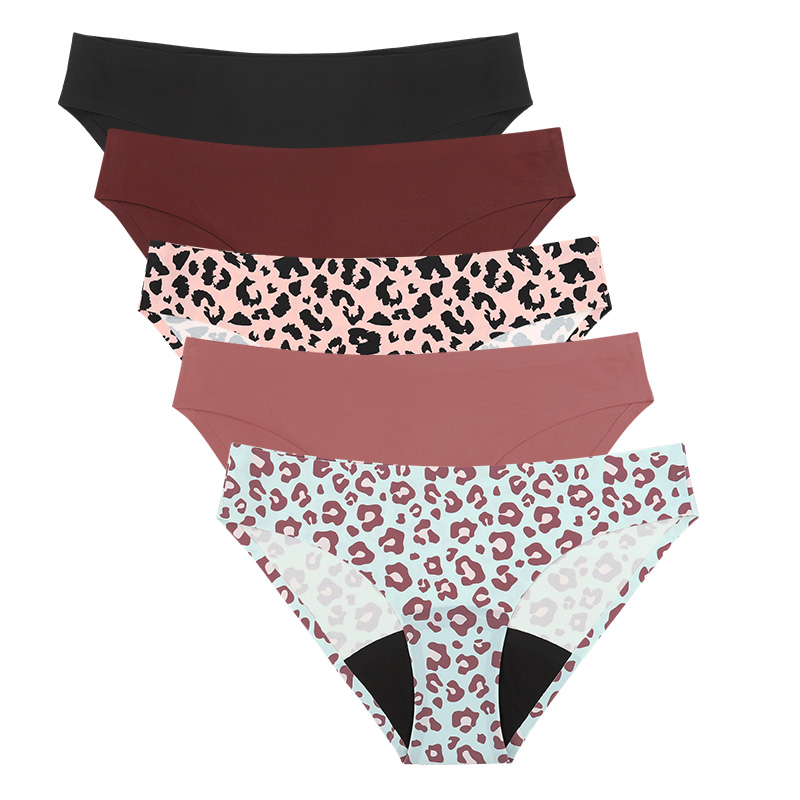 Period Panty Absorbent - Neue Stil Leopard Frauen Atmungsaktive Menstruation