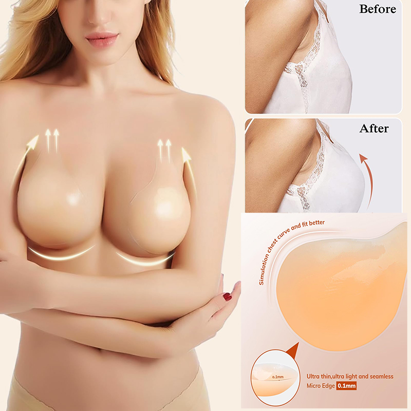 1/2 Paar klebrige BHs für Dame – Strapless Bra Backless Bewertung und Preis