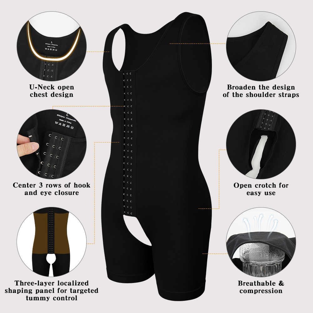 Herren Kompressions-Shapewear  – Shapewear Bodysuit Firm Bewertung und Preis