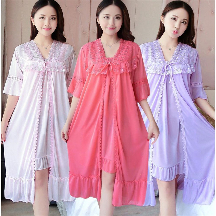 2024 Sexy V-ausschnitt Nachthe – Robe Silk Women Bewertung und Preis