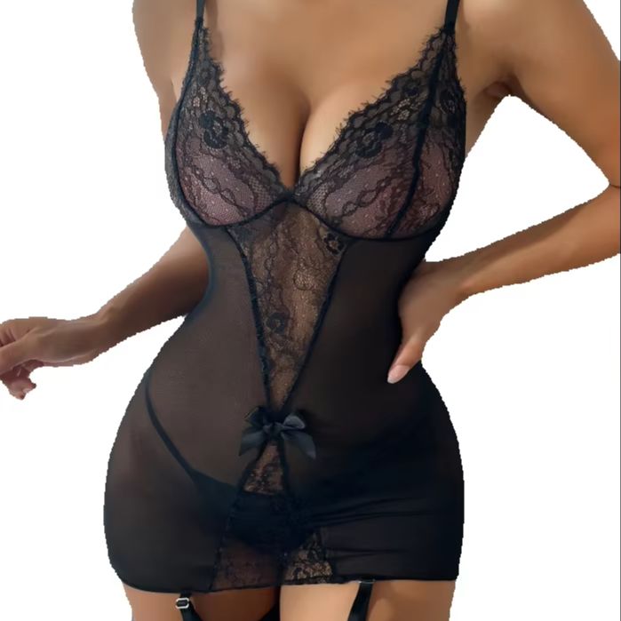 Spitzen-Unterwäsche-Set mit St – Garter Belt Set Bewertung und Preis