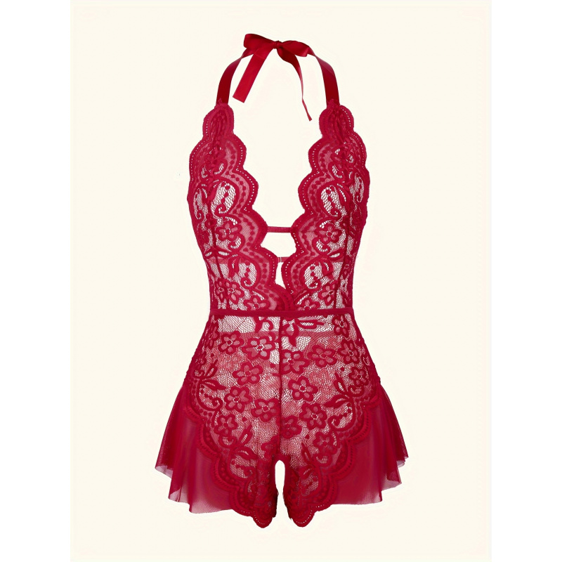 Bezaubernder Spitzen-Mesh-Tedd – Lace Teddy Lingerie Bewertung und Preis