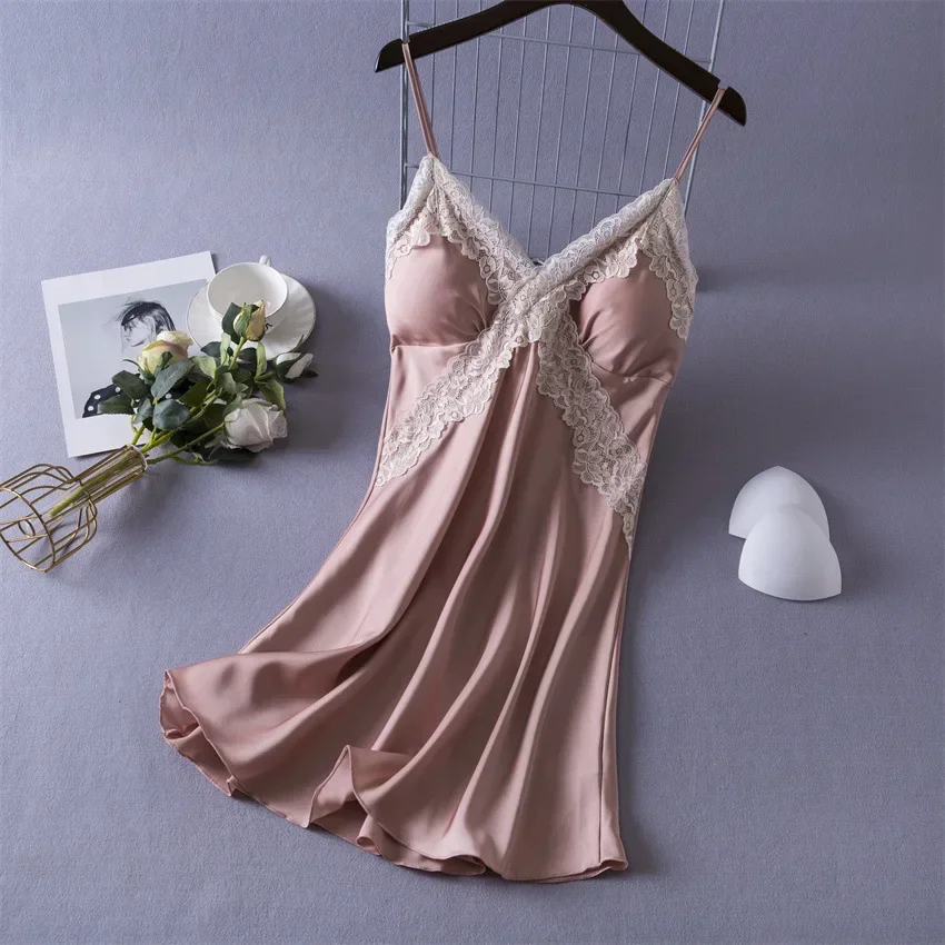 Damen Sexy Dessous Satin Nacht – Babydoll Chemise Night Bewertung und Preis