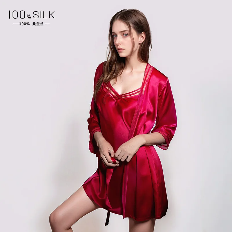 19MM 100% Maulbeerseide Robe K – Robe Silk Women Bewertung und Preis