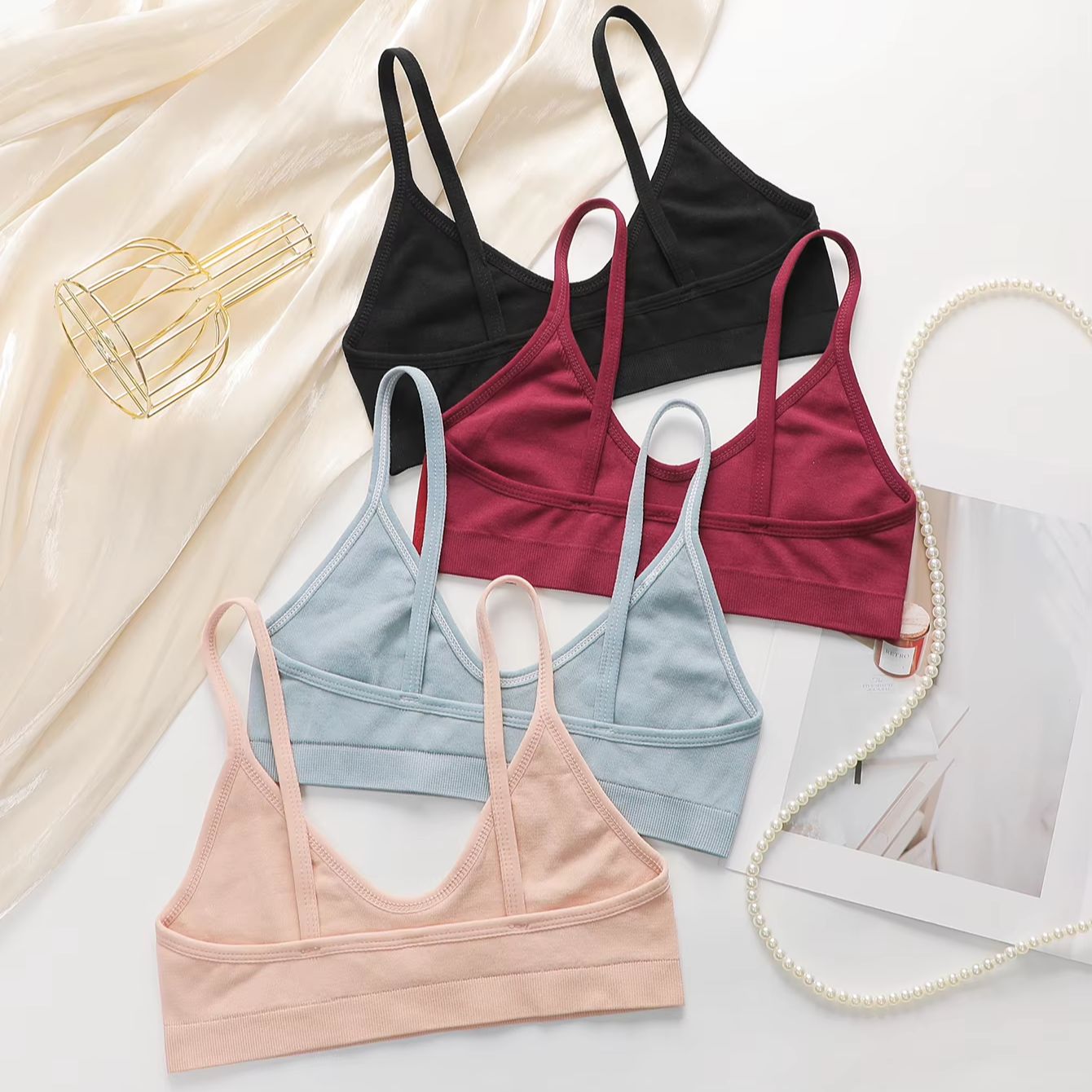 Nahtloser, kabelloser BH für D – Bralette Wireless Soft Bewertung und Preis