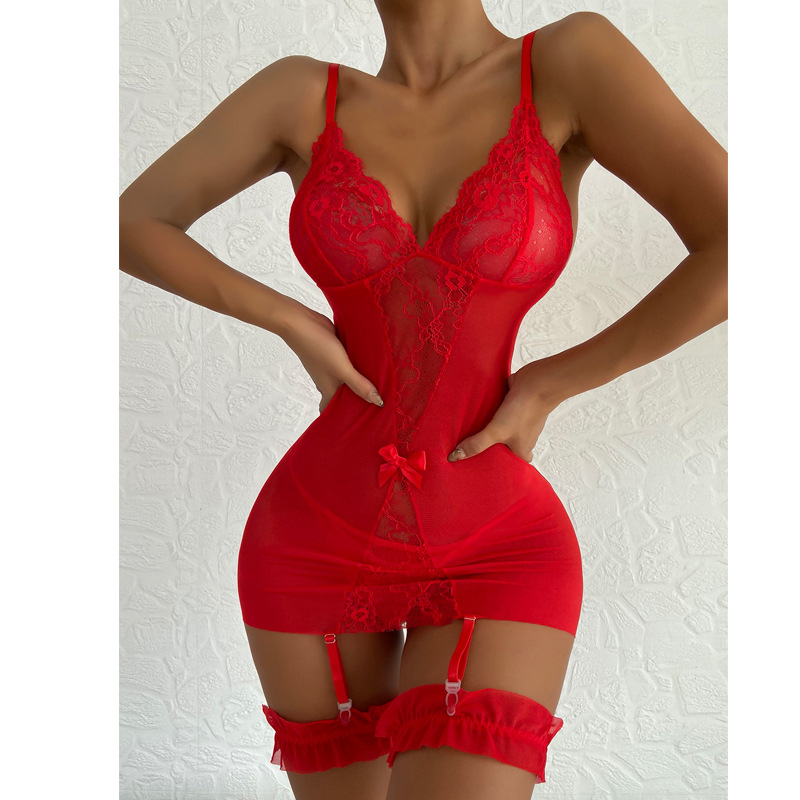 Transparentes Nachtkleid mit V – Babydoll Chemise Night Bewertung und Preis